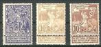 België 1896 Wereldtentoonstelling te Brussel OBP 71/73**, Postzegels en Munten, Postzegels | Europa | België, Overig, Ophalen of Verzenden