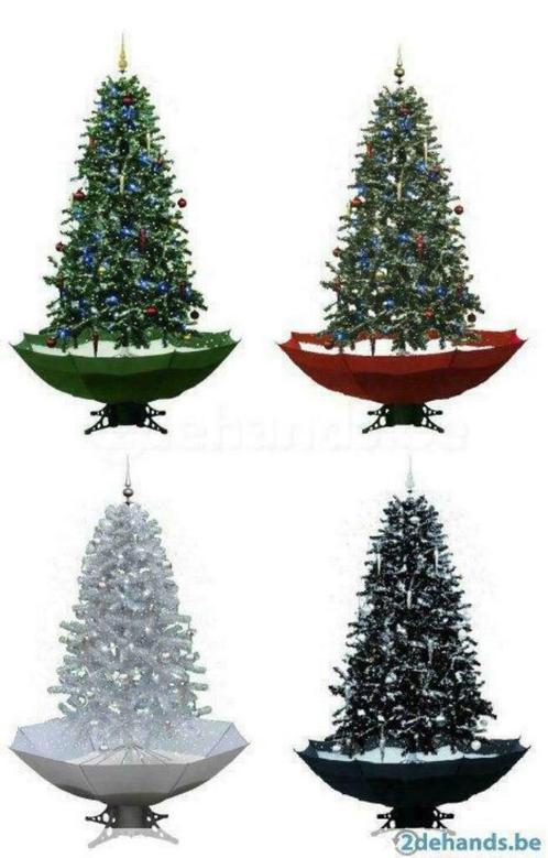 verbergen Hijgend Omdat ② Echt Sneeuwende Kerstboom 1.70m. Incl. Led's, Muziek & Deco! — Kerst —  2dehands
