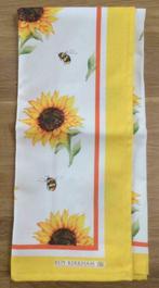 theedoek keukenhanddoek zonnebloemen hommels Roy Kirkham, Ophalen of Verzenden, Nieuw, Geel, Theedoek of Handdoek