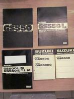Werkplaatshandboeken + parts catalogue Suzuki GS 500/550, Motoren, Handleidingen en Instructieboekjes, Suzuki