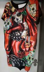 Robe Santa muerte., Vêtements | Femmes, Robes, Taille 36 (S), Rouge, Enlèvement ou Envoi, Longueur genou