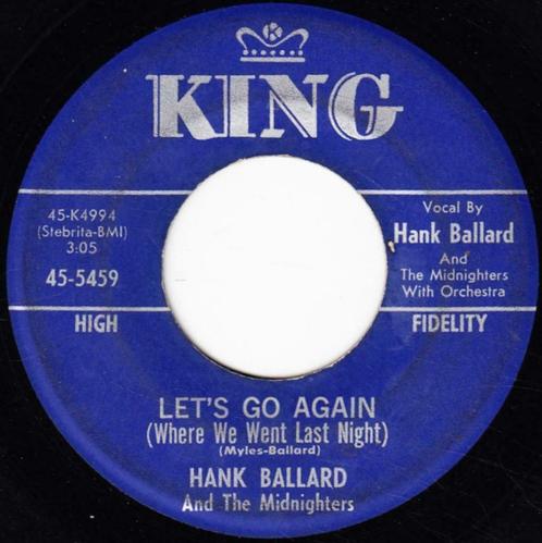 Hank Ballard And The Midnighters ‎– Let's Go Again, CD & DVD, Vinyles Singles, Comme neuf, Single, Autres genres, 7 pouces, Enlèvement ou Envoi