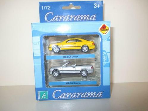 Cararama / 2 Mercedes CLK / 1:72 / Mint in boxes, Hobby en Vrije tijd, Modelauto's | Overige schalen, Nieuw, Auto, Ophalen of Verzenden