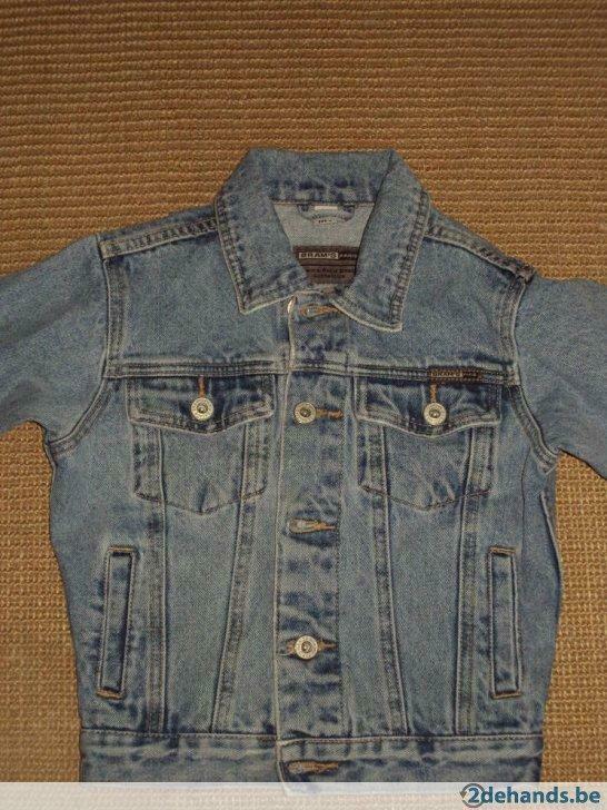 Jeansjas Bram's Paris, Kinderen en Baby's, Kinderkleding | Maat 104, Gebruikt, Jas, Ophalen of Verzenden