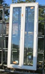 pvc terrasraam ,raam , chassis 105 x 235 wit / dennengroen