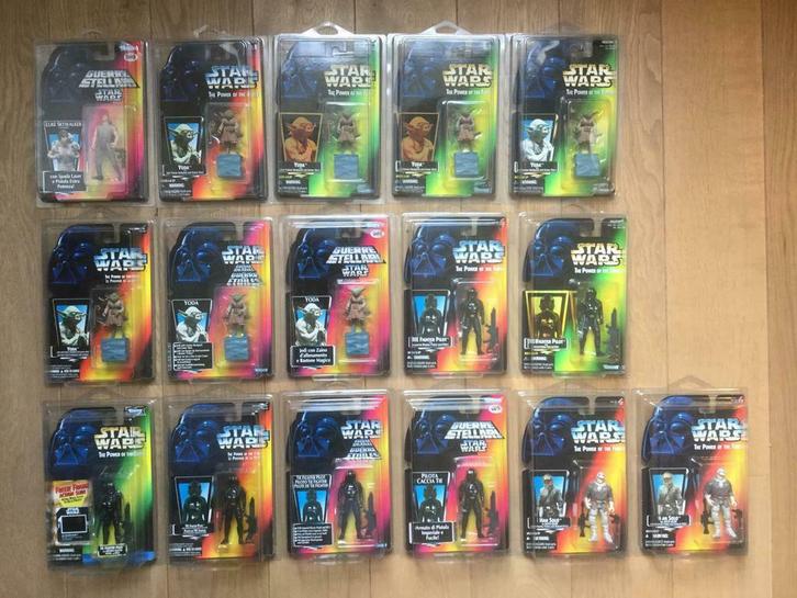 Star wars POTF2 Luke Dagobah - Yoda - TIE Fighter Pilot etc, Verzamelen, Star Wars, Nieuw, Actiefiguurtje, Ophalen of Verzenden