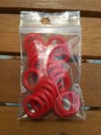 rode kunststof ringen diameter 9 / 14 mm - 20 stuks, Nieuw, Ophalen of Verzenden