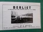 Berliet - publicité papier - 1956, Verzamelen, Merken en Reclamevoorwerpen, Overige typen, Gebruikt, Ophalen of Verzenden