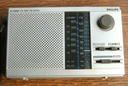 Kleine draagbare radio Philips portatif, Audio, Tv en Foto, Radio's, Gebruikt, Transistorradio, Ophalen of Verzenden