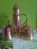 Koperen koffieservies, Ophalen of Verzenden