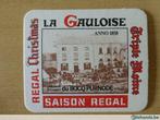 1 oud bierviltje La Gauloise brouwerij Du Bocq Purnode, Verzamelen, Gebruikt, Ophalen of Verzenden