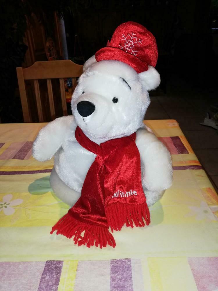 Chapeau de Noël Winnie l'ourson, Enlèvement ou Envoi, Winnie l'Ourson ou amis, Comme neuf, Peluche