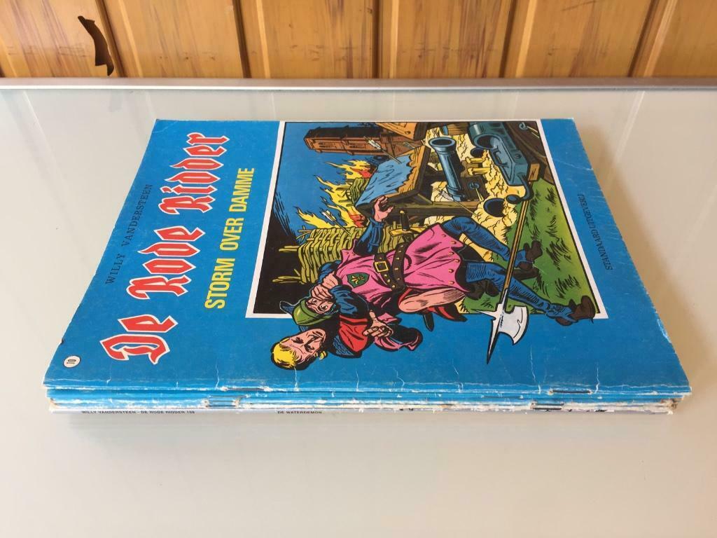 Lot/5 De Rode Ridder, Gelezen, Willy Vandersteen, Ophalen of Verzenden, Meerdere stripboeken
