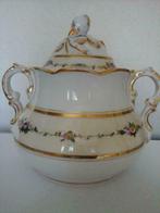 Porseleinen suikerpot uit oud Brussel / Parijs 19e eeuw, Antiek en Kunst, Ophalen of Verzenden