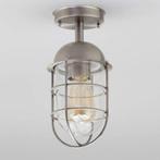 (Buiten) Plafondlamp met een industrieel tintje, Industrieel, Ophalen of Verzenden, Zo goed als nieuw, Glas