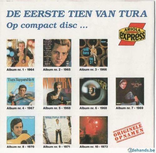 Will Tura CD Ariola reeks compleet (van Nr. 1 tem 10), Cd's en Dvd's, Cd's | Nederlandstalig, Ophalen of Verzenden