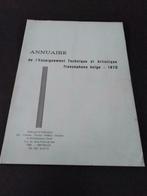Annuaire de l'enseignement technique et artistique 1970, Gelezen, Ophalen of Verzenden