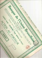 Banque de l'Union Bruxelloise - 1924, 1920 à 1950, Action, Envoi