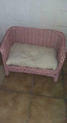 1 petit fauteuil  en osier, Animaux & Accessoires, Accessoires pour chiens, Utilisé, Enlèvement