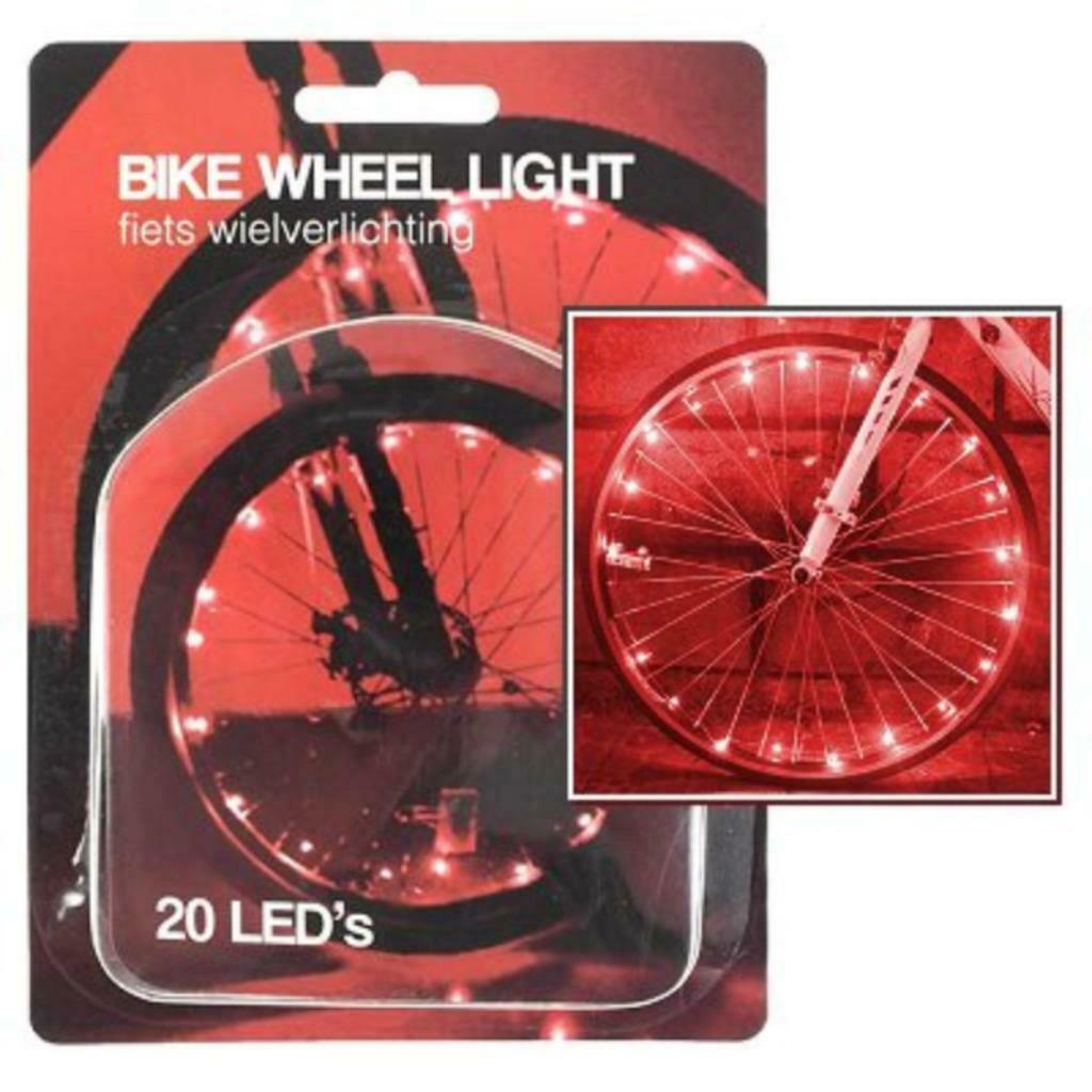 In zoomen Geniet kwaliteit ② Fiets wielverlichting spaakverlichting 20 leds rood of blauw —  Accessoires vélo | Éclairage de vélo — 2ememain