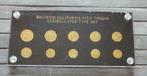 California - Souvenir Gold Plated Tokens Set - UNC, Postzegels en Munten, Setje, Goud, Verzenden, Noord-Amerika