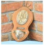 §benitier bois verre et laiton, Antiquités & Art, Antiquités | Objets religieux, Enlèvement ou Envoi