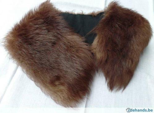 Pelskraag bruin, Handtassen en Accessoires, Overige Accessoires, Gebruikt, Ophalen