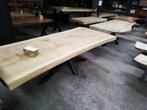 BOOMSTAM TAFELS - Houten tafels,  Tafelbladen planken, Huis en Inrichting, Overige vormen, 200 cm of meer, Nieuw, 100 tot 150 cm