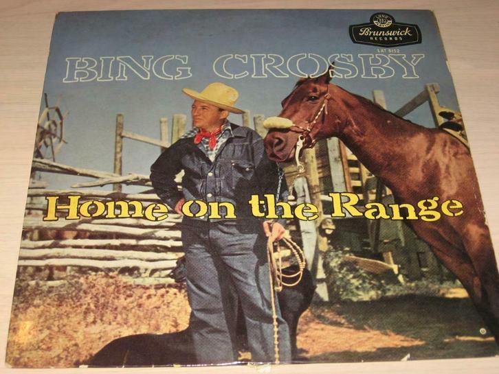 Disque vinyl 33 tours bing crosby home on the range, Cd's en Dvd's, Vinyl | Filmmuziek en Soundtracks, Ophalen of Verzenden