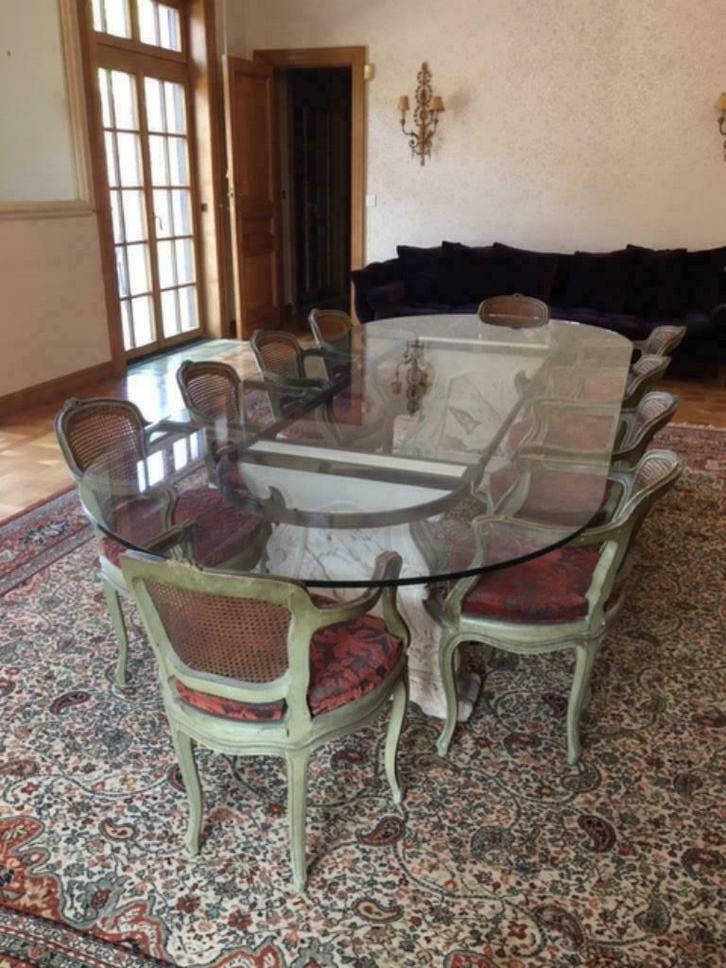 salle à manger, Huis en Inrichting, Tafels | Eettafels, Gebruikt, 100 tot 150 cm, 200 cm of meer, Vijf personen of meer, Ovaal