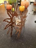 Support à bougie décoratif (mural ou sur pieds), Bruin, Ophalen of Verzenden, Zo goed als nieuw, Metaal