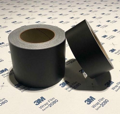 3M 2080 De Chrome Wrap Folie Mat Zwart 10cm x 10meter, Auto diversen, Tuning en Styling, Verzenden