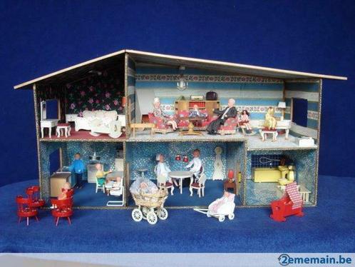 Maison de poupées ancienne Lundby et poupées Caco Shackman, Collections, Collections Autre, Utilisé, Enlèvement