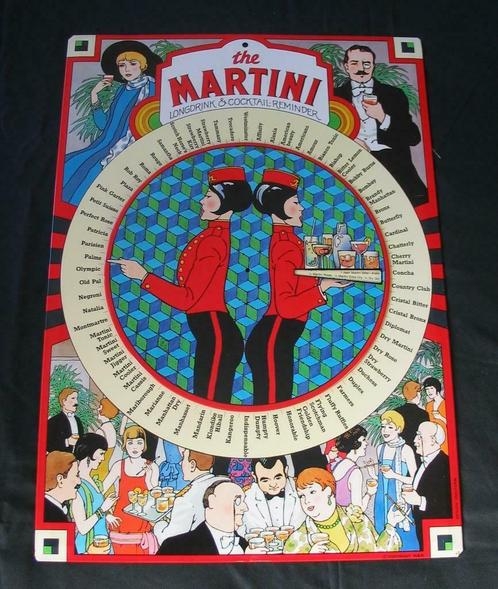 Martini bord Long drink cocktail-reminder, Collections, Marques & Objets publicitaires, Neuf, Panneau publicitaire, Enlèvement ou Envoi