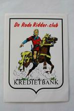 Vintage Sticker - De Rode Ridder - Club - Kredietbank, Verzamelen, Ophalen of Verzenden, Zo goed als nieuw, Strip of Tekenfilm