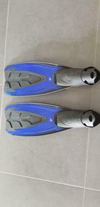 blauwe zwemvliezen Rucanor - maat 34-35 + opbergzak, Watersport en Boten, Ophalen, Zo goed als nieuw