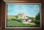 Vlaams huisje schilderij ondertekend Van Hamme, Antiek en Kunst, Kunst | Schilderijen | Klassiek, Ophalen of Verzenden
