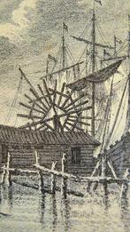 Fokke  *  Fouquet *  Amsterdam Oude Jagthaven, Antiek en Kunst, Kunst | Litho's en Zeefdrukken, Ophalen of Verzenden
