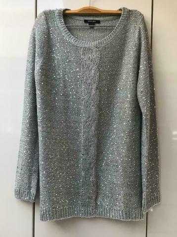 Pull gris à sequins Esmara - Taille 38 ---, Taille 38/40 (M), Gris, Enlèvement ou Envoi, Comme neuf