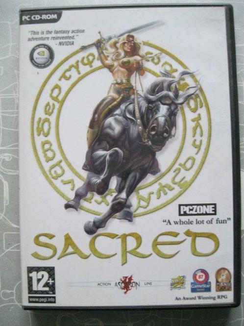 PC CD-ROM Sacred + Expansion Underworld, Games en Spelcomputers, Games | Pc, Gebruikt, Ophalen of Verzenden