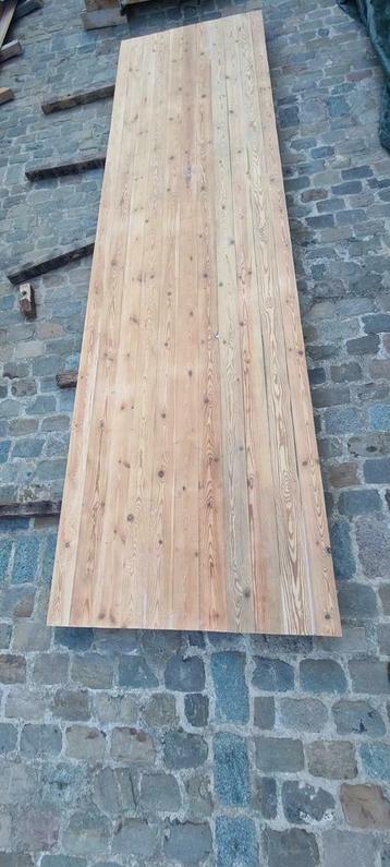 Super groot tafelblad 3.8m x 1.02m grenen pitch pine 7.5 cm beschikbaar voor biedingen