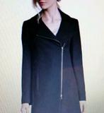 Mantel met schuine rits XL +.., Kleding | Dames, Ophalen of Verzenden, Nieuw, Maat 46/48 (XL) of groter, Zwart