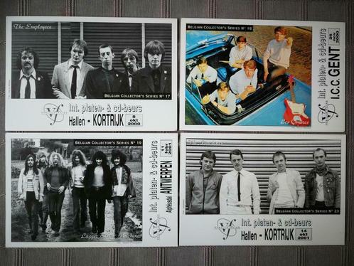 Set 16 prentkaartjes Belpop -bands jaren 60 – 70 - 80, Verzamelen, Foto's en Prenten, Zo goed als nieuw, Foto, Ophalen of Verzenden