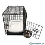 Cage  avec bac + coussin blanc + bol inox 6 TAILLES, Nieuw, Verzenden