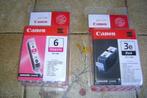 1 Canon 3e zwarte inktcartridge en 1 6 magenta cartridge, Nieuw, Cartridge, Ophalen of Verzenden