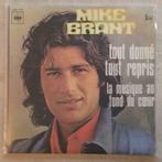 7" Mike Brant - Tout Donné Tout Repris (CBS 1973) VG+, CD & DVD, 7 pouces, Pop, Envoi, Single