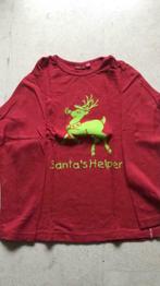 T-shirt kerst santa’s helper, Garçon ou Fille, Chemise ou À manches longues, Utilisé, Enlèvement ou Envoi