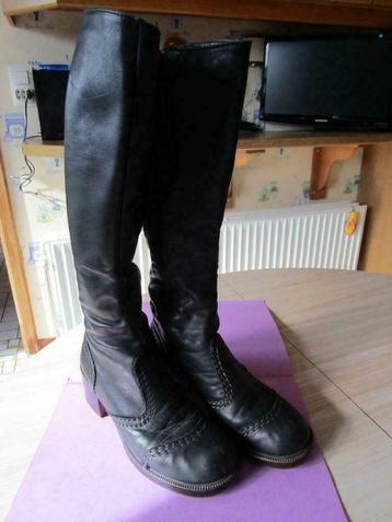 Bottes pointure 37, Enlèvement ou Envoi, Porté, Bottes hautes, Noir
