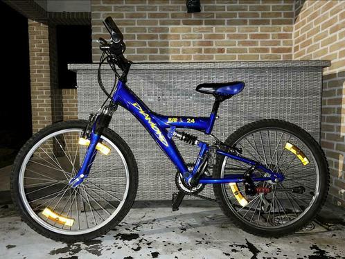 ② Stoere VTT fiets met vering Diamond Rafal 24" blauw Fietsen | Mountainbikes en ATB — 2dehands