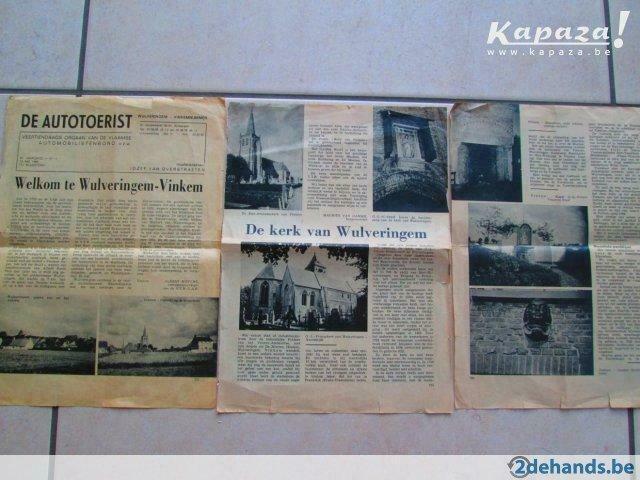 Artikel Wulveringem - Vinkem (1960), Collections, Revues, Journaux & Coupures, Envoi
